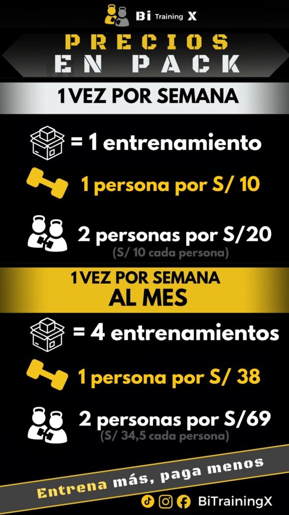 1 vez por semana para 01 Persona