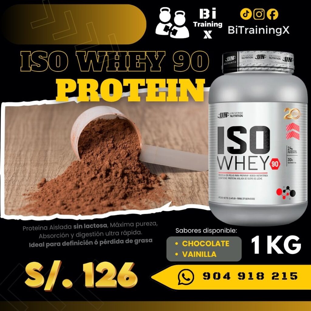 Proteína Iso Whey 90 - (sin lactosa)