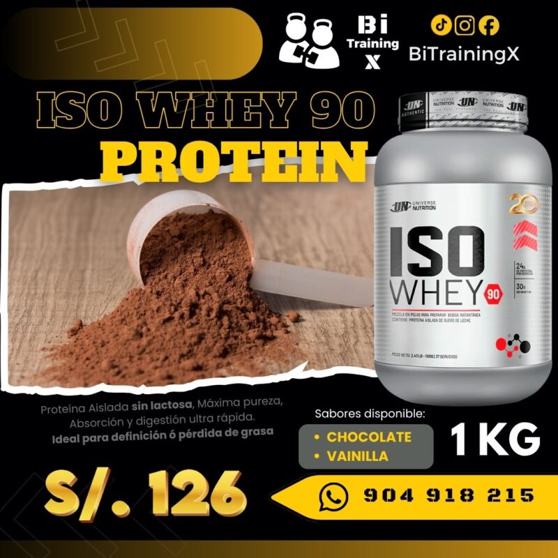 Proteína Iso Whey 90 - (sin lactosa)