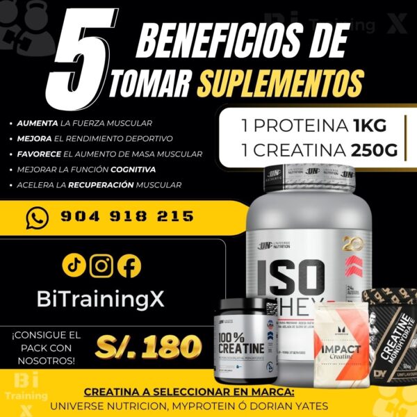 pack Promo Proteína iso whey 90 + Creatina